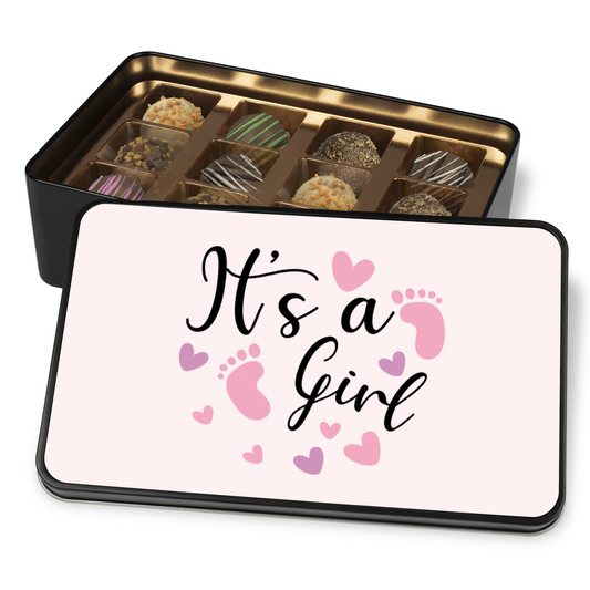 Its A Girl Newborn Chocolate Truffles