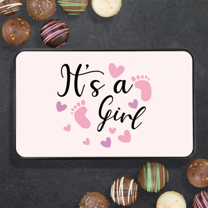 Its A Girl Newborn Chocolate Truffles