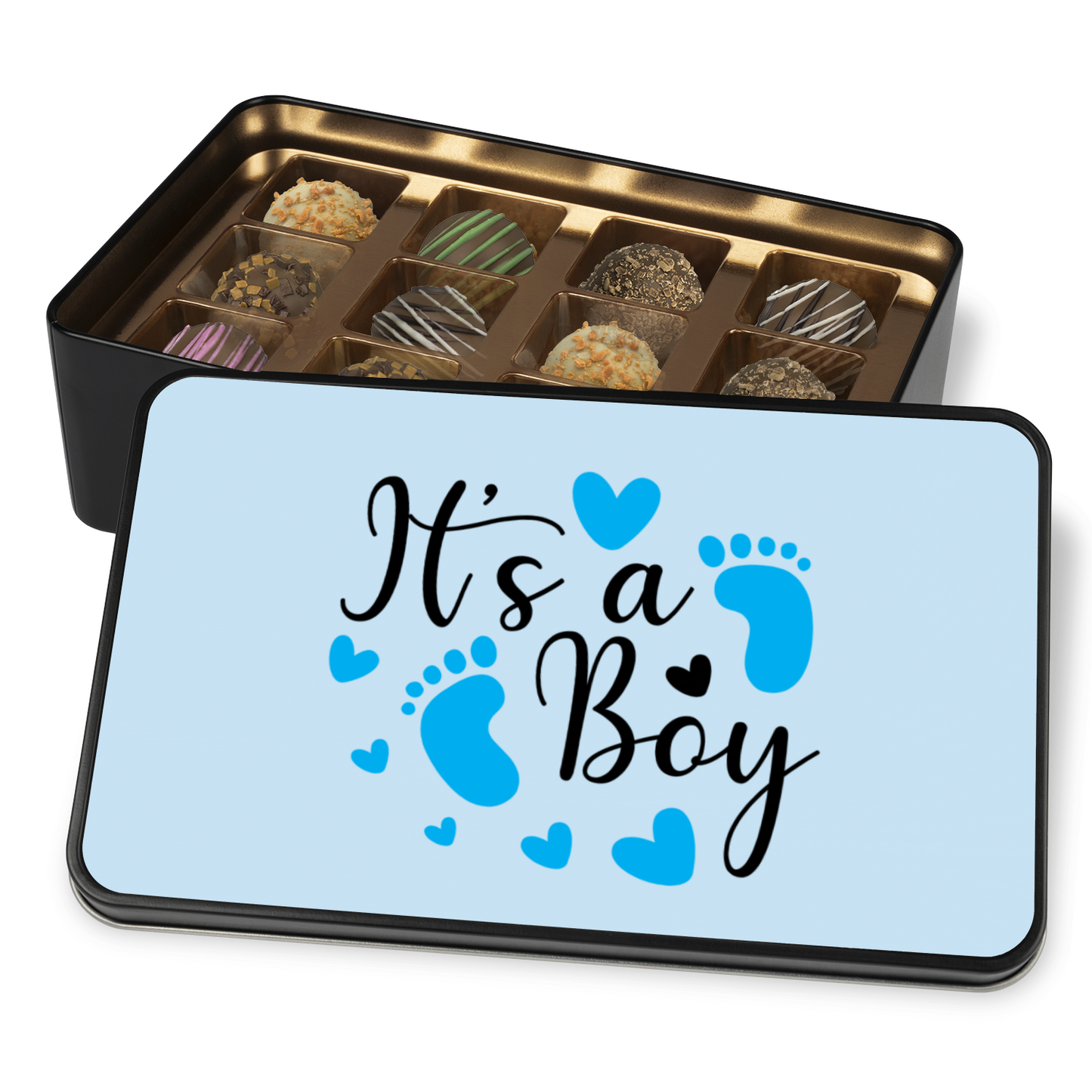 Its A Boy Newborn Chocolate Truffles