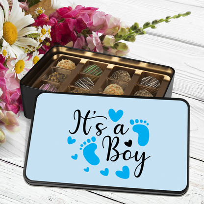 Its A Boy Newborn Chocolate Truffles