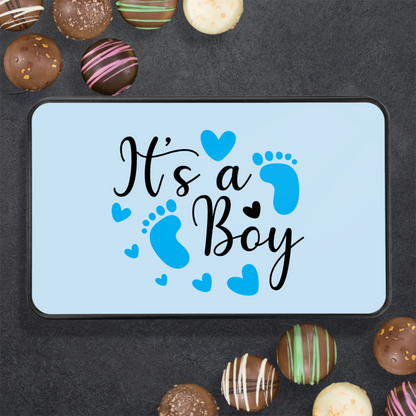 Its A Boy Newborn Chocolate Truffles