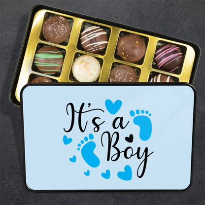 Its A Boy Newborn Chocolate Truffles