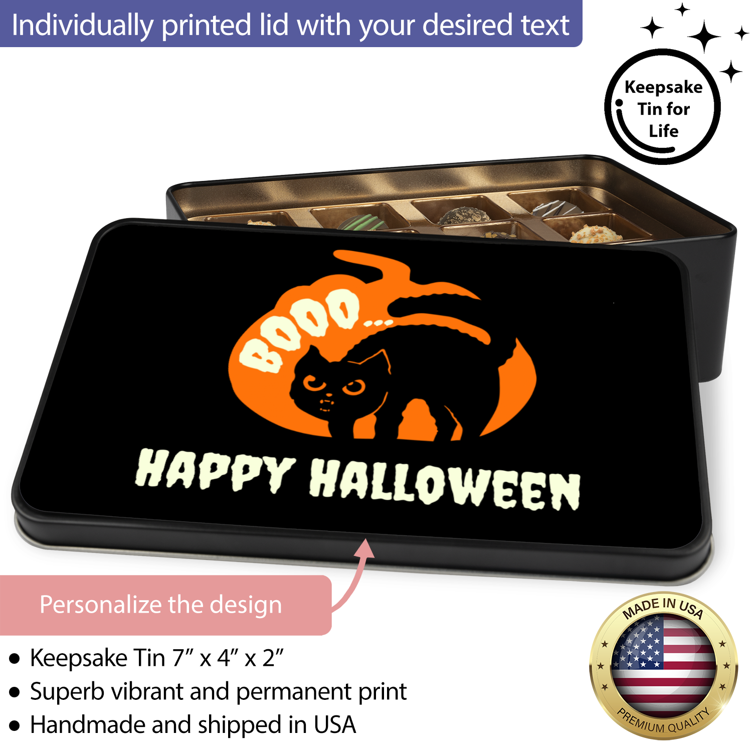 Happy Halloween Chocolate Truffles Gift Box - Mardonyx Candy