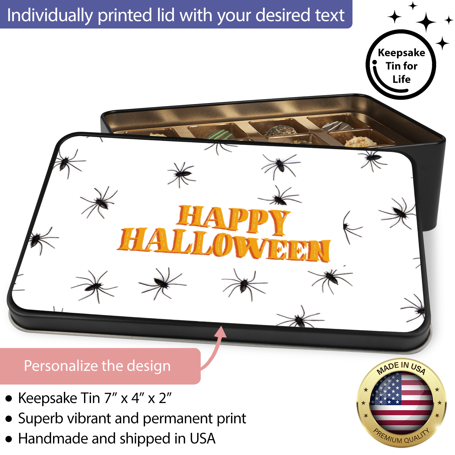 Halloween Chocolate Gift Box, Gourmet Chocolates Candy - Mardonyx Candy