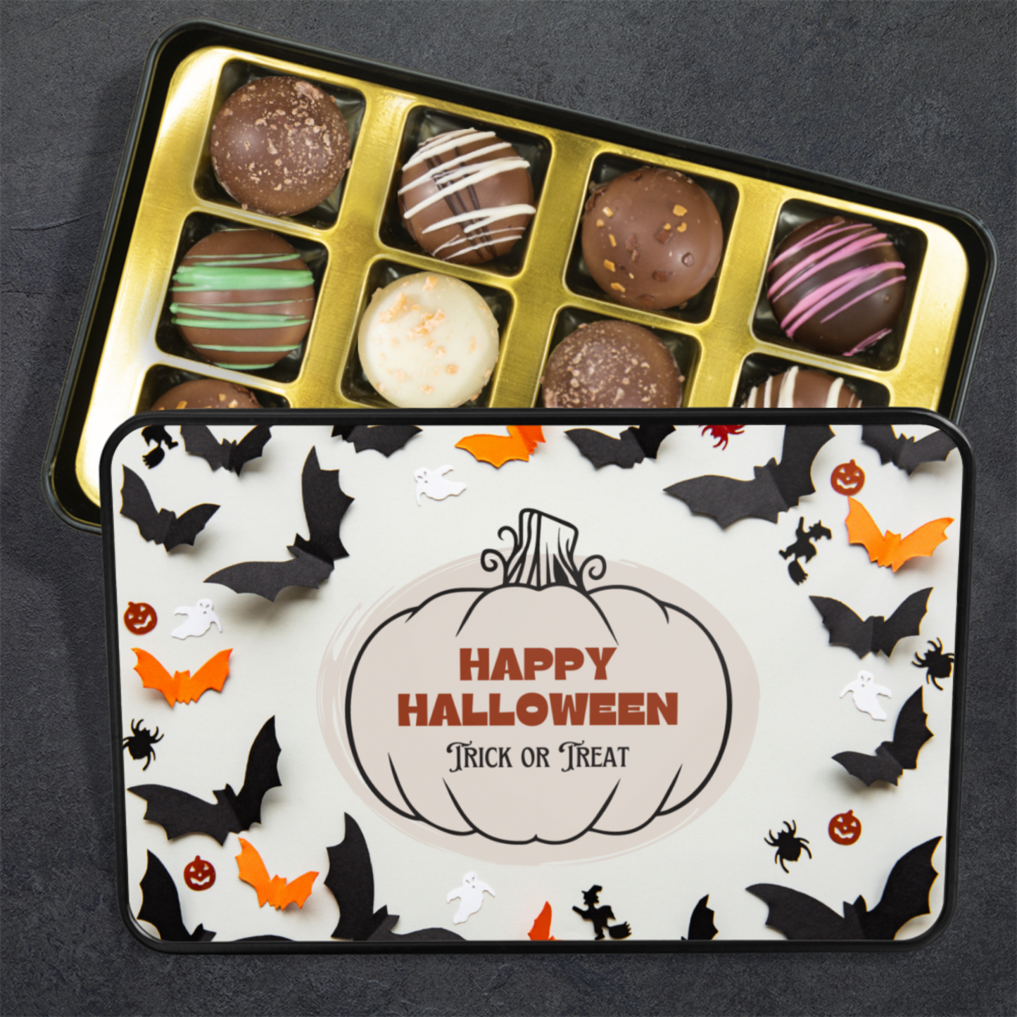 Halloween Chocolate Gift Box, Halloween Chocolate Truffles