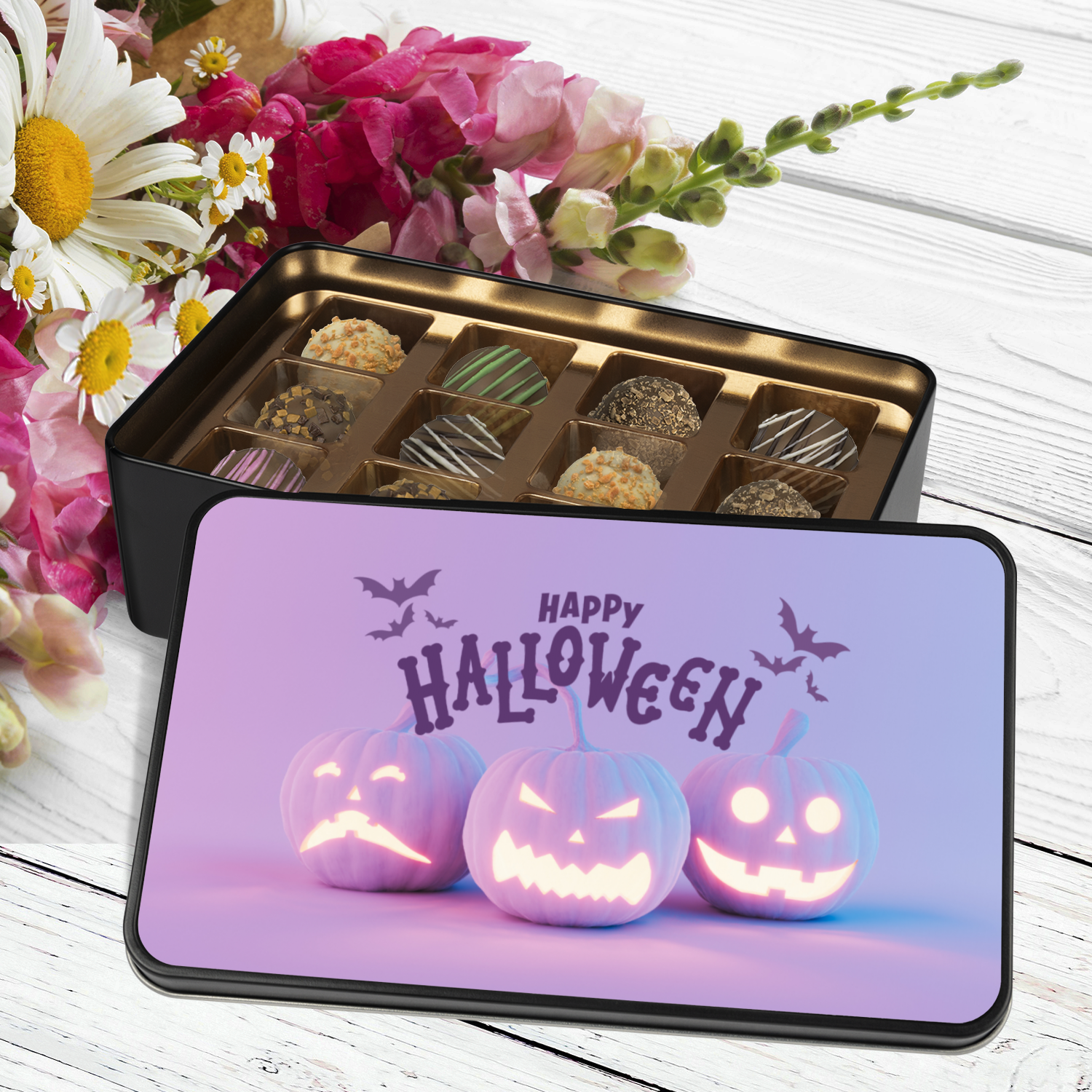 Halloween Chocolate Truffle Gift Box, Halloween Teacher Gift - Mardonyx Candy