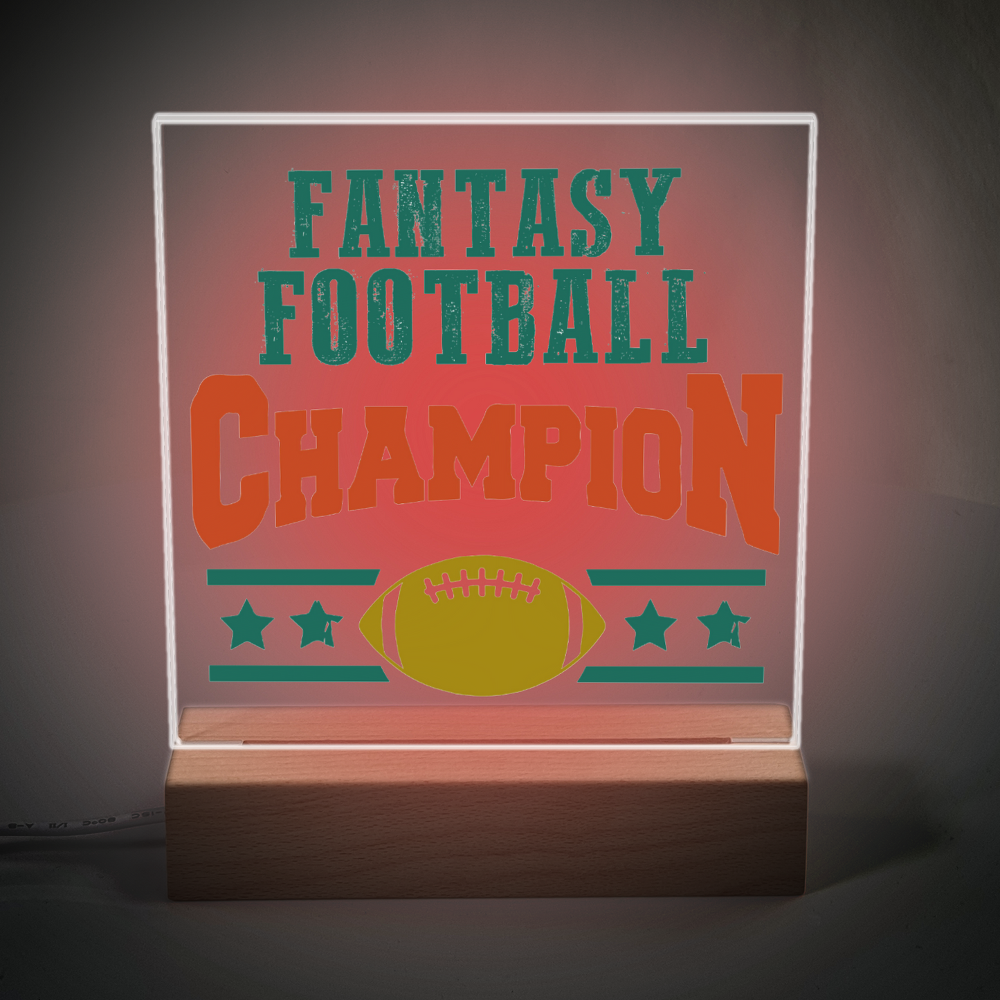 Fantasy Football Award Acrylic Plaque