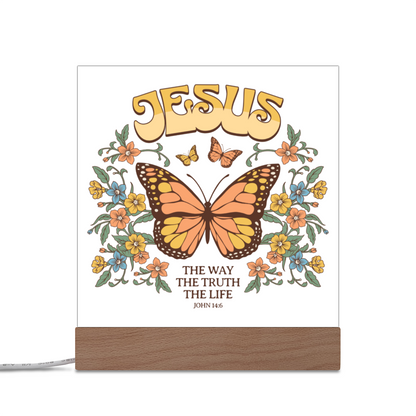 Christian Acrylic Square Plaque | The Way The Truth The Life | John 14:6 - Mardonyx