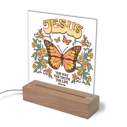 Christian Acrylic Square Plaque | The Way The Truth The Life | John 14:6 - Mardonyx