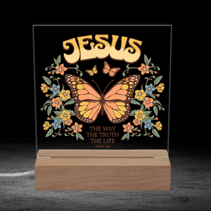 Christian Acrylic Square Plaque | The Way The Truth The Life | John 14:6 - Mardonyx