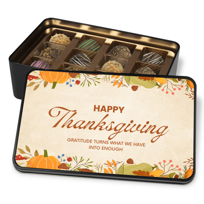 Happy Thanksgiving Chocolate Truffle Gift Box - Mardonyx Candy