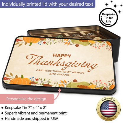 Happy Thanksgiving Chocolate Truffle Gift Box - Mardonyx Candy