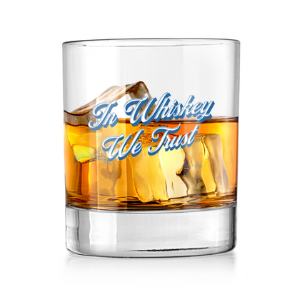 Funny Whiskey Glasses for Men, In Whiskey We Trust Whiskey Tumbler - Mardonyx