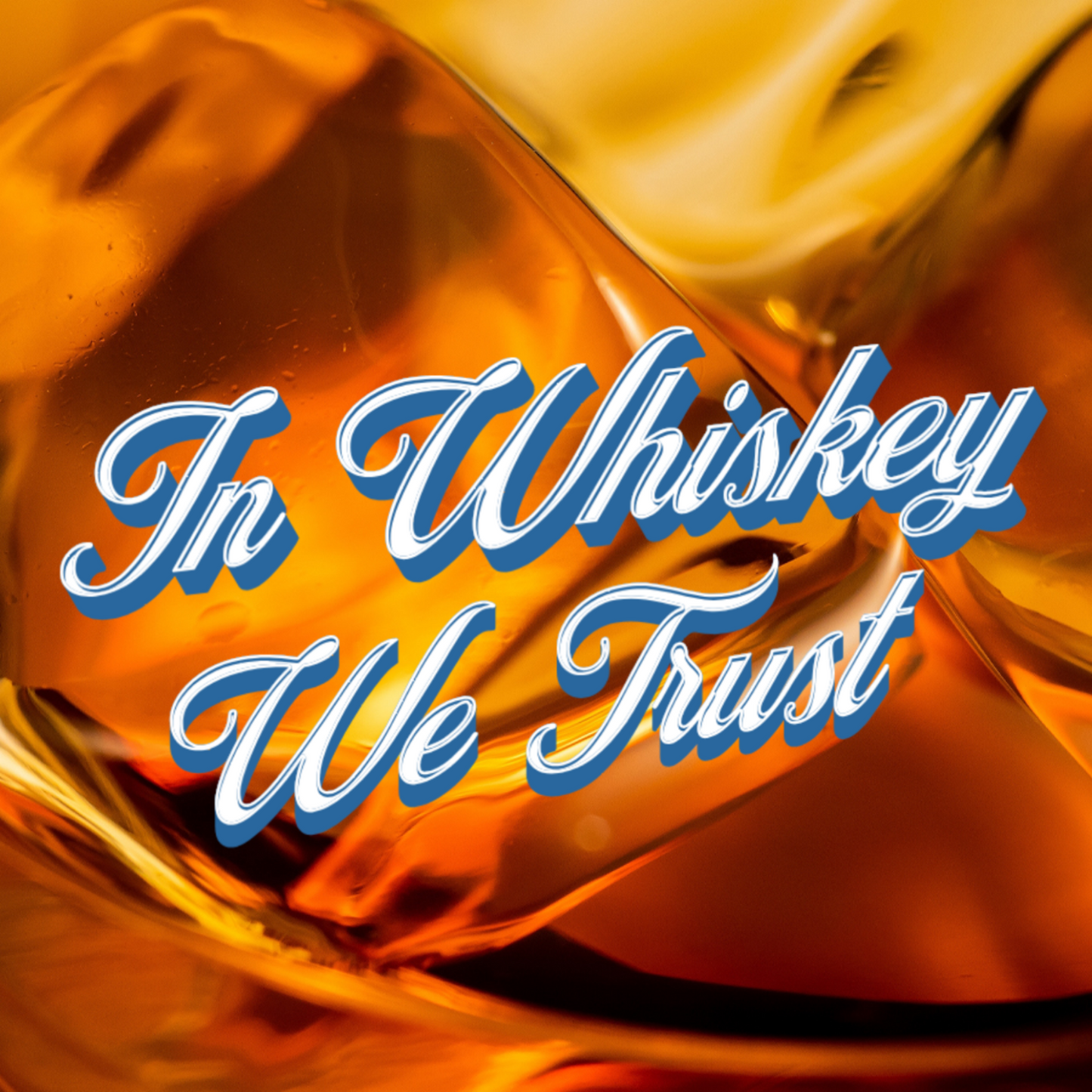 Funny Whiskey Glasses for Men, In Whiskey We Trust Whiskey Tumbler