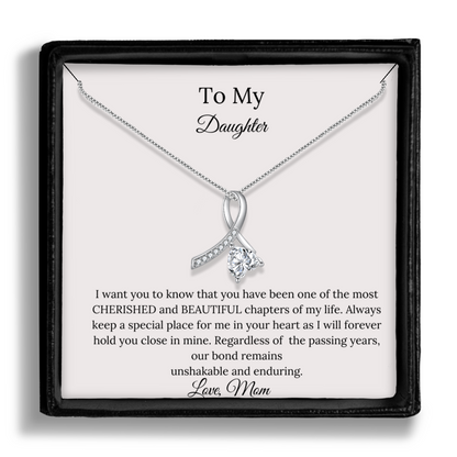 To My Daughter Necklace, Forever Love Necklace, Daughter Necklace, Daughter Gift From Mom - Mardonyx Jewelry