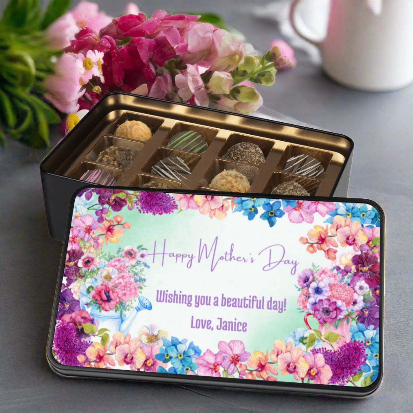 Personalized Chocolate Truffles Mother's Day Gift for Mom