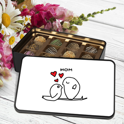 Mother's Day Chocolate Truffles Keepsake Tin Gift for Mom