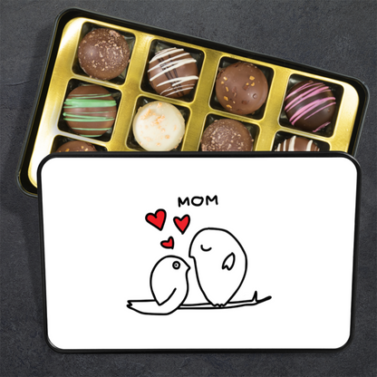 Mother's Day Chocolate Truffles Keepsake Tin Gift for Mom