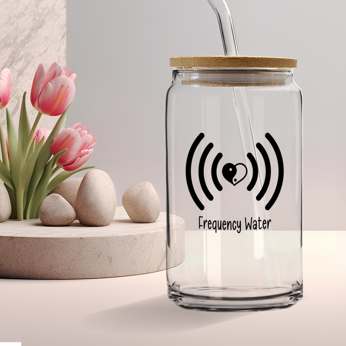 Frequency EMF  Healing Water Glass Drinking Glass