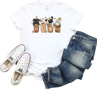 Pug Lover Coffee T-Shirt