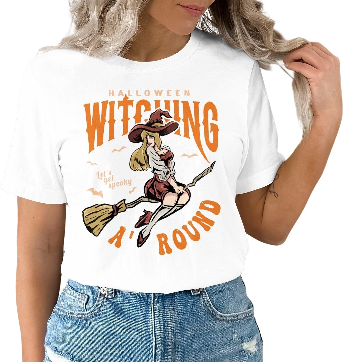 Witching Around T-Shirt, Halloween Top, Halloween Shirt, Funny Halloween Shirt, Women's Halloween Shirt, Witch Shirt, Pumpkin Tee