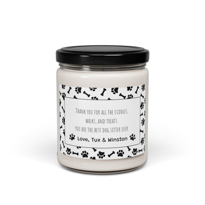 PERSONALIZED BEST DOG SITTER SOY CANDLE