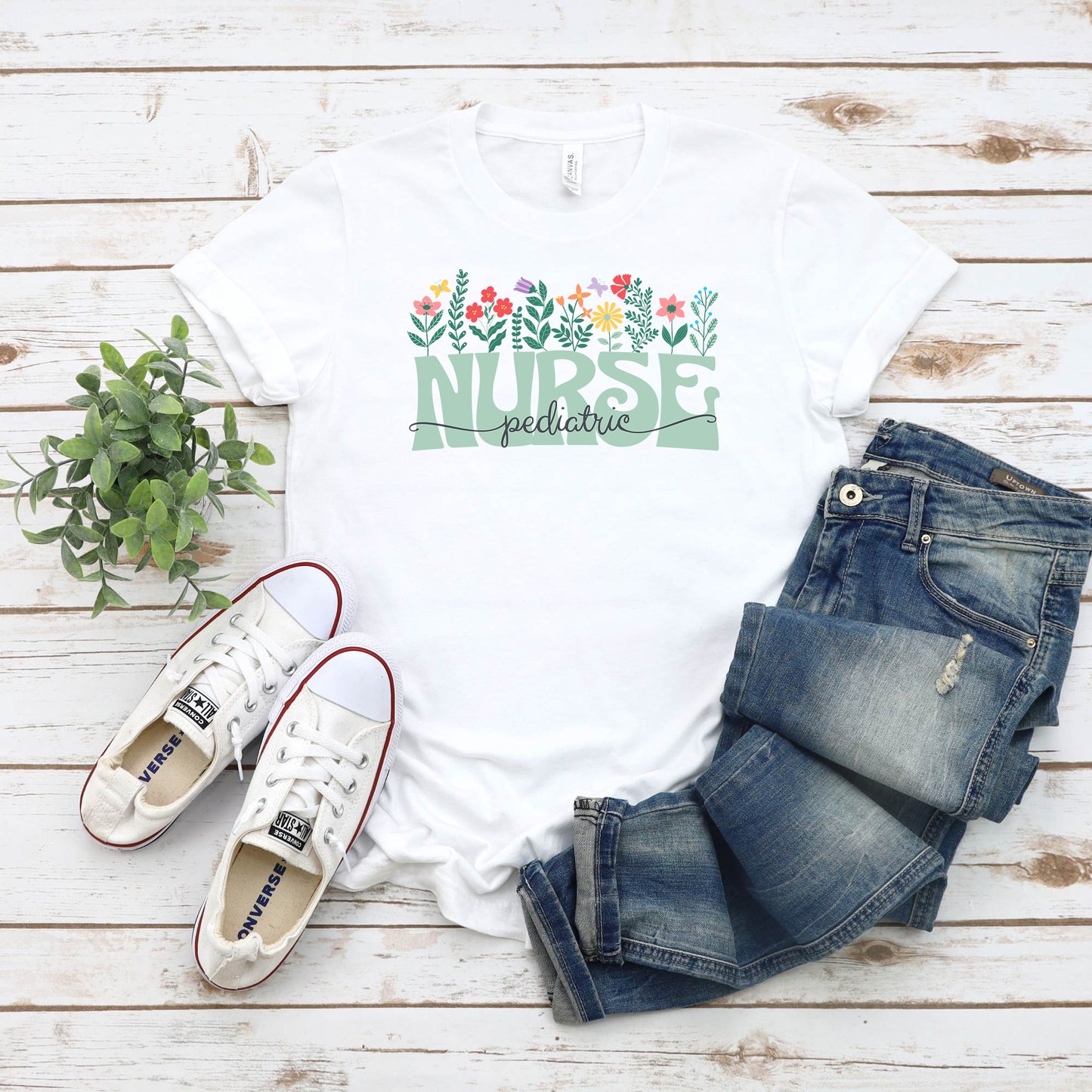 Pediatric Nurse T-Shirt, Retro Nurse Shirt