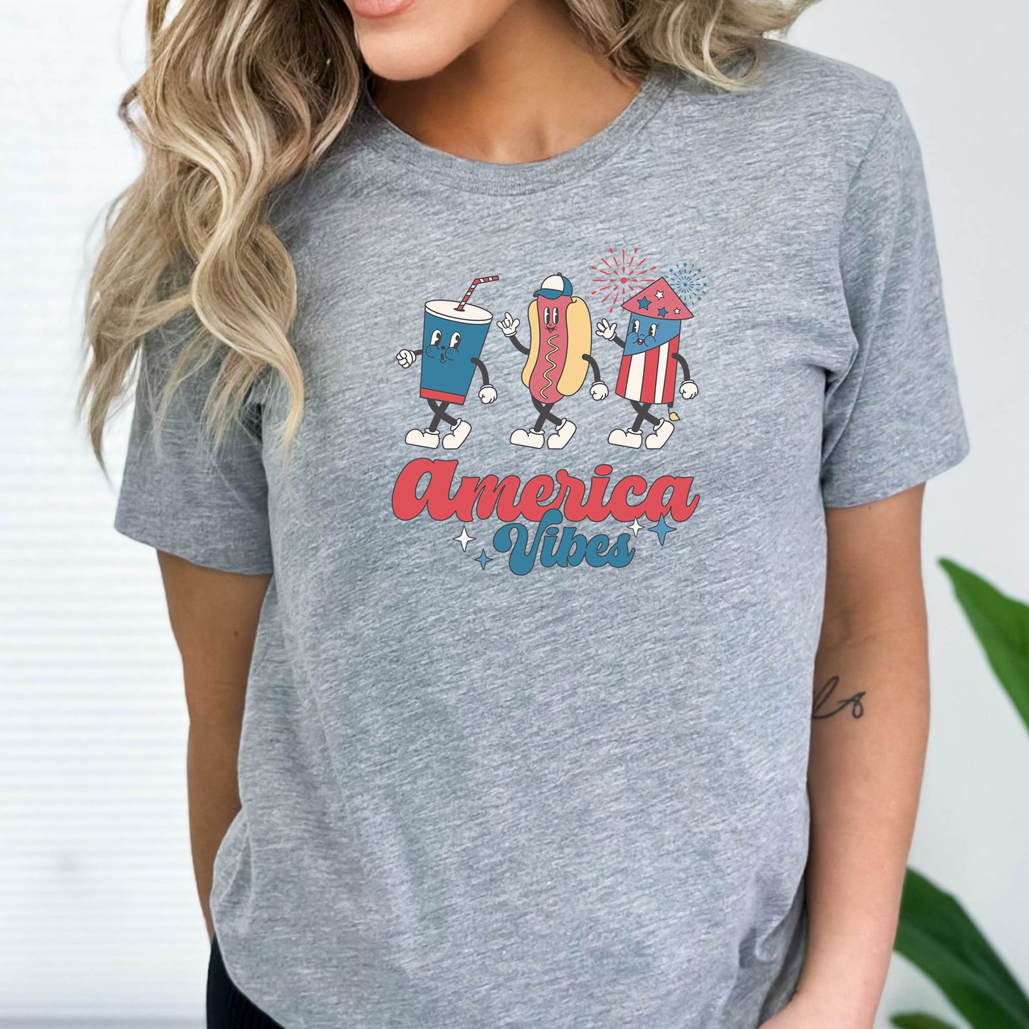 Women's July 4th American Vibes Shirt