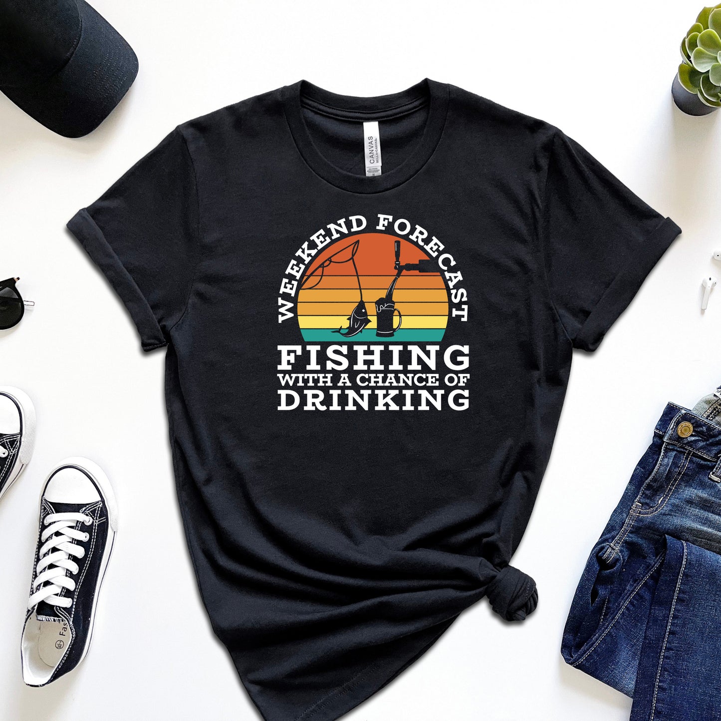 Men's Fishing Shirt, Fishing Drinking Shirt
