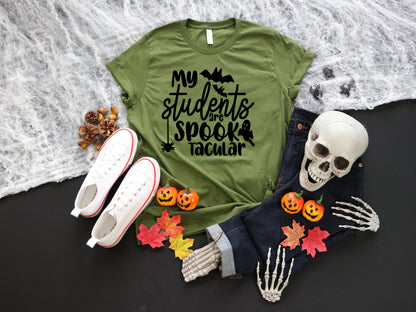 Teacher's My Students Are Spook Tacular Shirt, Teacher Halloween Tee