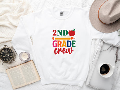 Second Grade Teacher Sweatshirt, 2nd Grade Crew