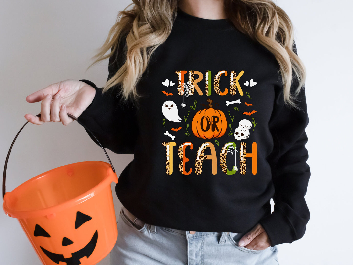 Trick or Teach Halloween Teacher Shirt, Halloween Teacher Shirt, Teacher Halloween Shirt, Halloween Gift