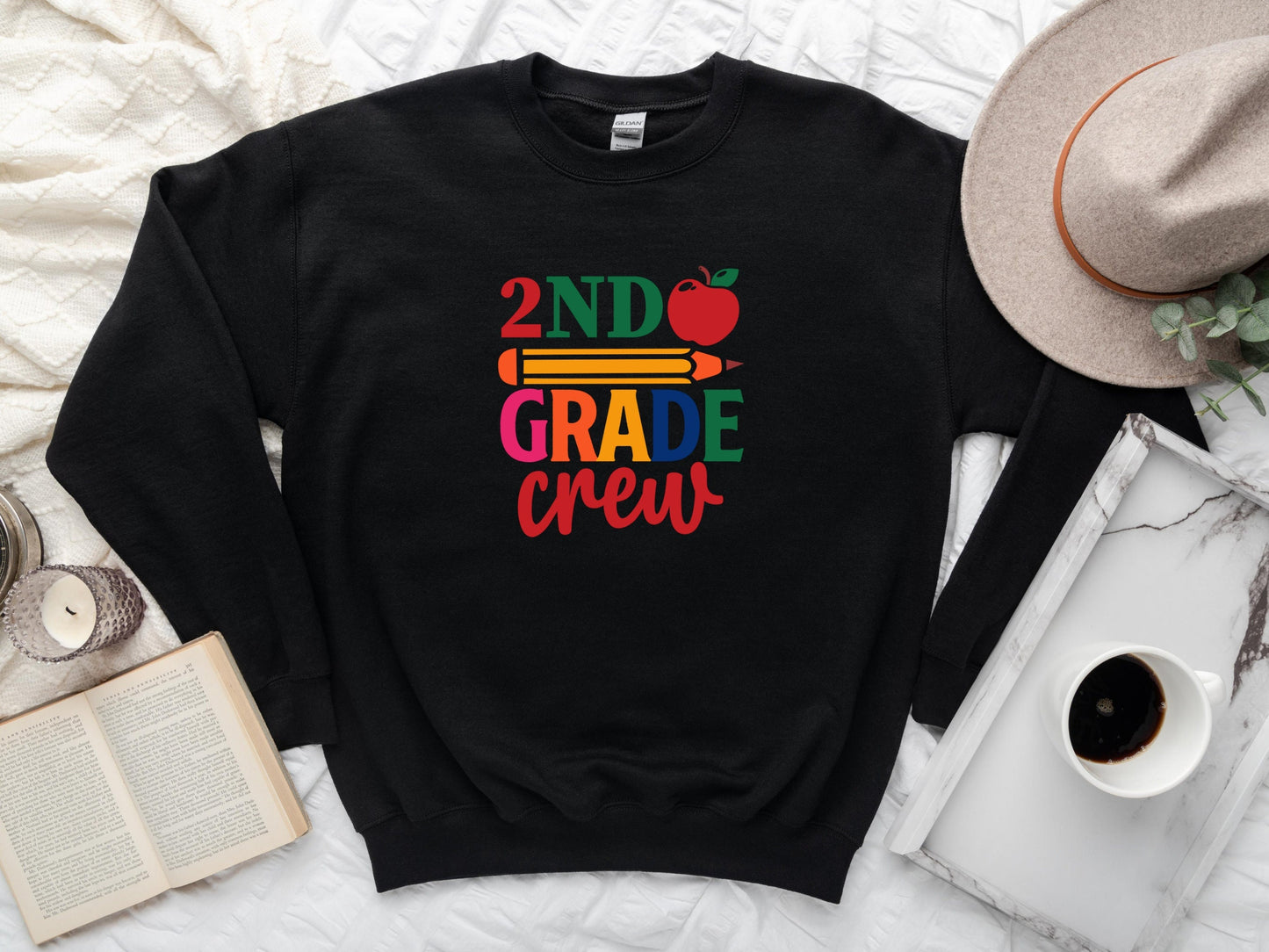 Second Grade Teacher Sweatshirt, 2nd Grade Crew