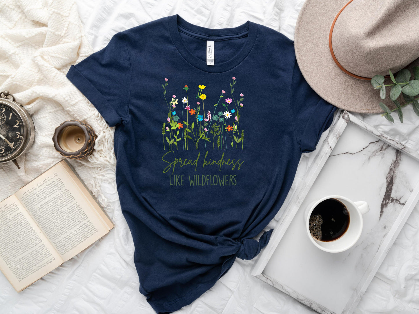 Stop Bullying Shirt, Spread Kindness Shirt, Wildflowers Shirt, Flower Shirt Wildflower Shirt for Women, Wildflowers Shirts, Floral Shirt