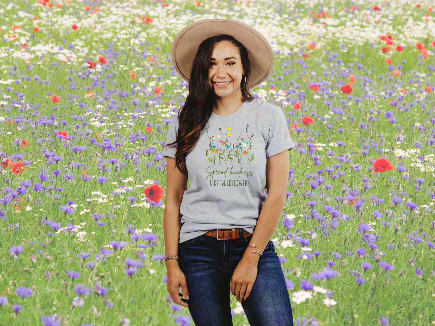 Stop Bullying Shirt, Spread Kindness Shirt, Wildflowers Shirt, Flower Shirt Wildflower Shirt for Women, Wildflowers Shirts, Floral Shirt