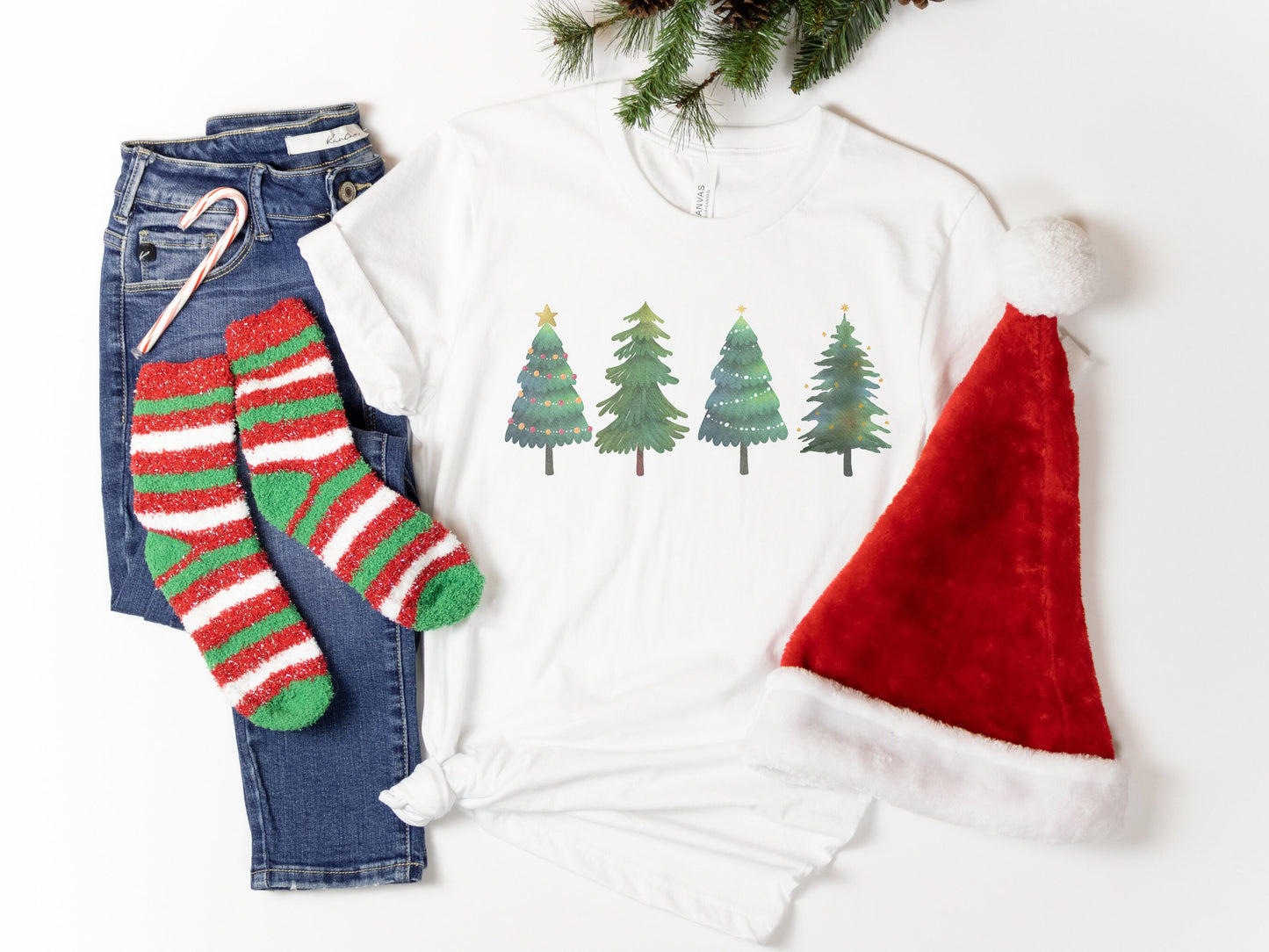 Christmas Trees Shirt, Christmas Shirts for Women, Christmas Tee, Shirts for Christmas, Holiday Tee, Cute Christmas T-Shirt, Holiday Party