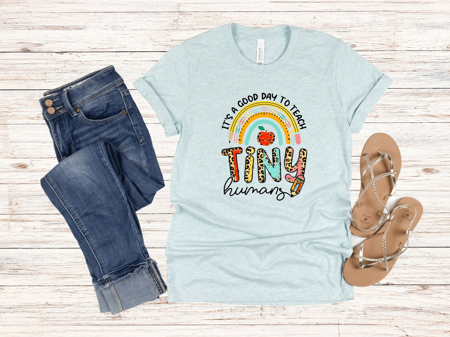 It's A Good Day To Teach Tiny Humans Teacher Shirt,Kindergarten Teacher Shirt, Pre-K Teacher Shirt,Gift for Teacher, Teacher Appreciation
