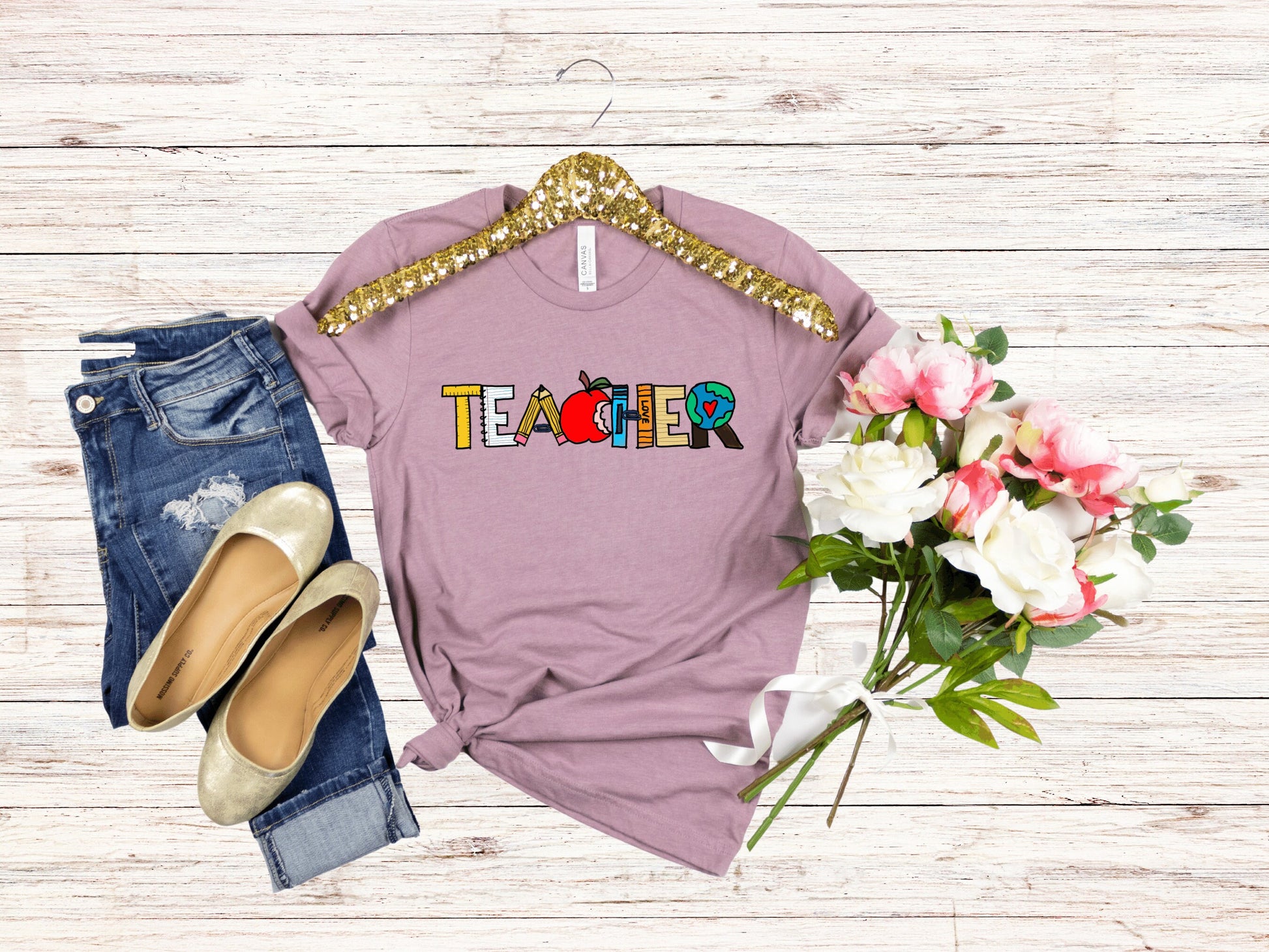 First Grade Teacher Shirt, Team Shirts, First Grade Shirt, Elementary School, Teacher Shirts, 1st Grade Shirt - Mardonyx T-Shirt Heather Prism Ice Bl / S