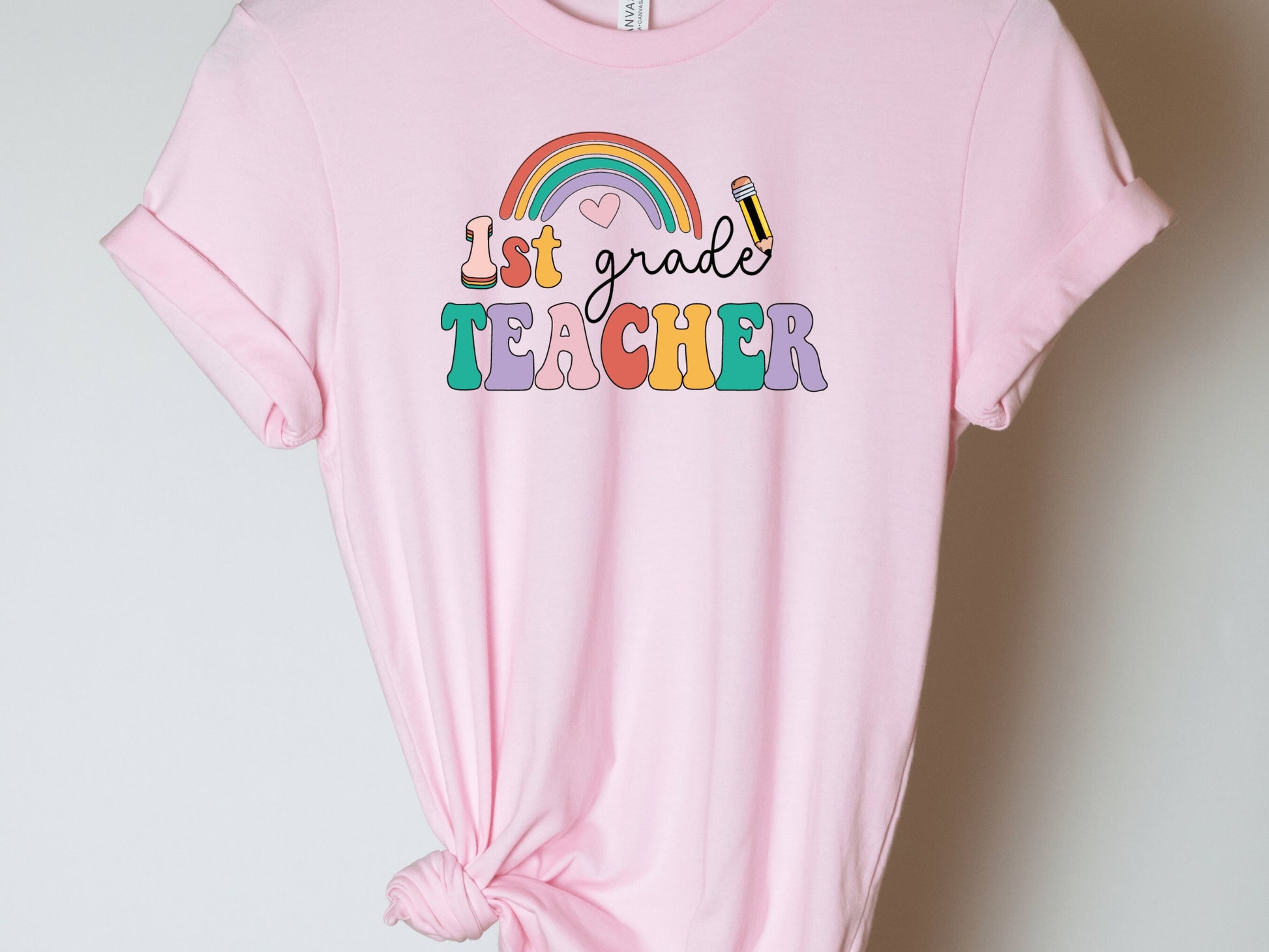 First Grade Teacher, Teacher Shirt, First Grade Shirts, Back to School Shirt, 1st Grade Teacher Shirt, Teacher Gift, Teacher Appreciation, - Mardonyx T-Shirt Pink / S