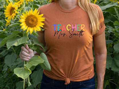 Personalized Teacher Shirt, Custom Teacher Shirt, Custom Teacher Gifts, Teacher Shirts, New Teacher Shirt, Teacher Appreciation Gift