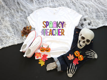 Spooky Teacher T-Shirt, Halloween Teacher Costume