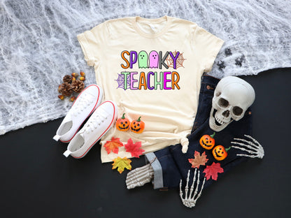 Spooky Teacher T-Shirt, Halloween Teacher Costume