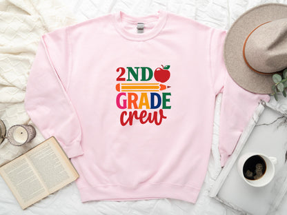 Second Grade Teacher Sweatshirt, 2nd Grade Crew