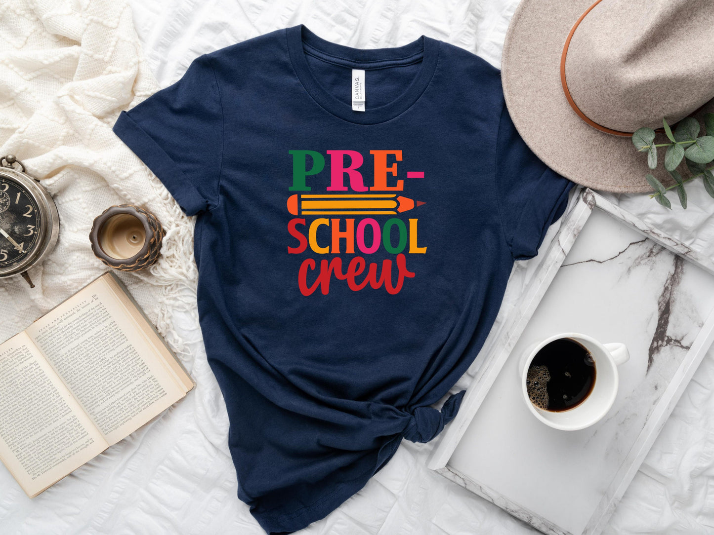 Pre-K Grade Teacher T-Shirt, Pre-School Crew