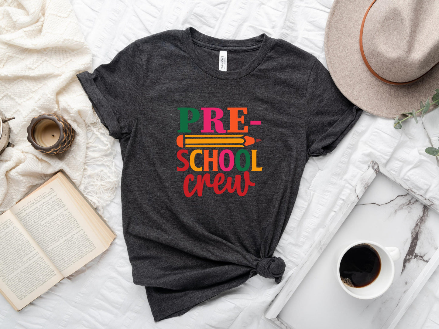 Pre-K Grade Teacher T-Shirt, Pre-School Crew