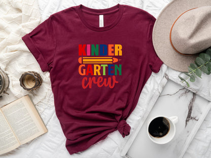 Kindergarten Teacher T-Shirt, Kindergarten Crew