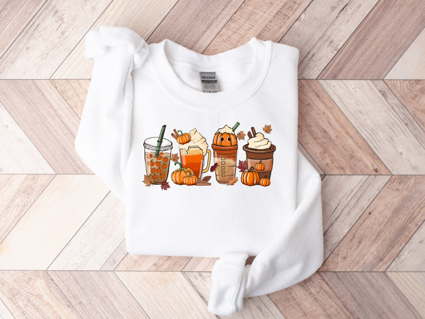 Women's Pumpkin Spice Fall Coffee Shirt, Fall Sweatshirt