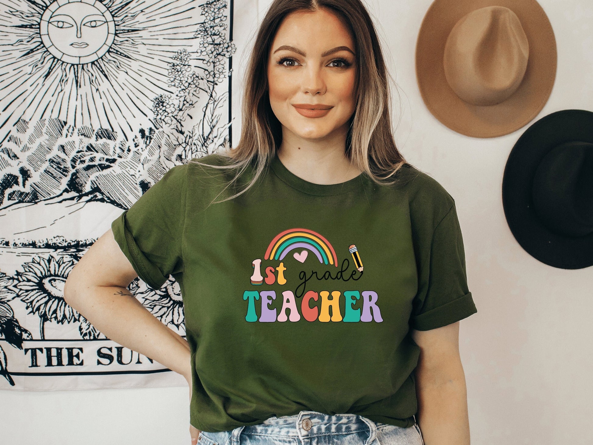 First Grade Teacher, Teacher Shirt, First Grade Shirts, Back to School Shirt, 1st Grade Teacher Shirt, Teacher Gift, Teacher Appreciation, - Mardonyx T-Shirt