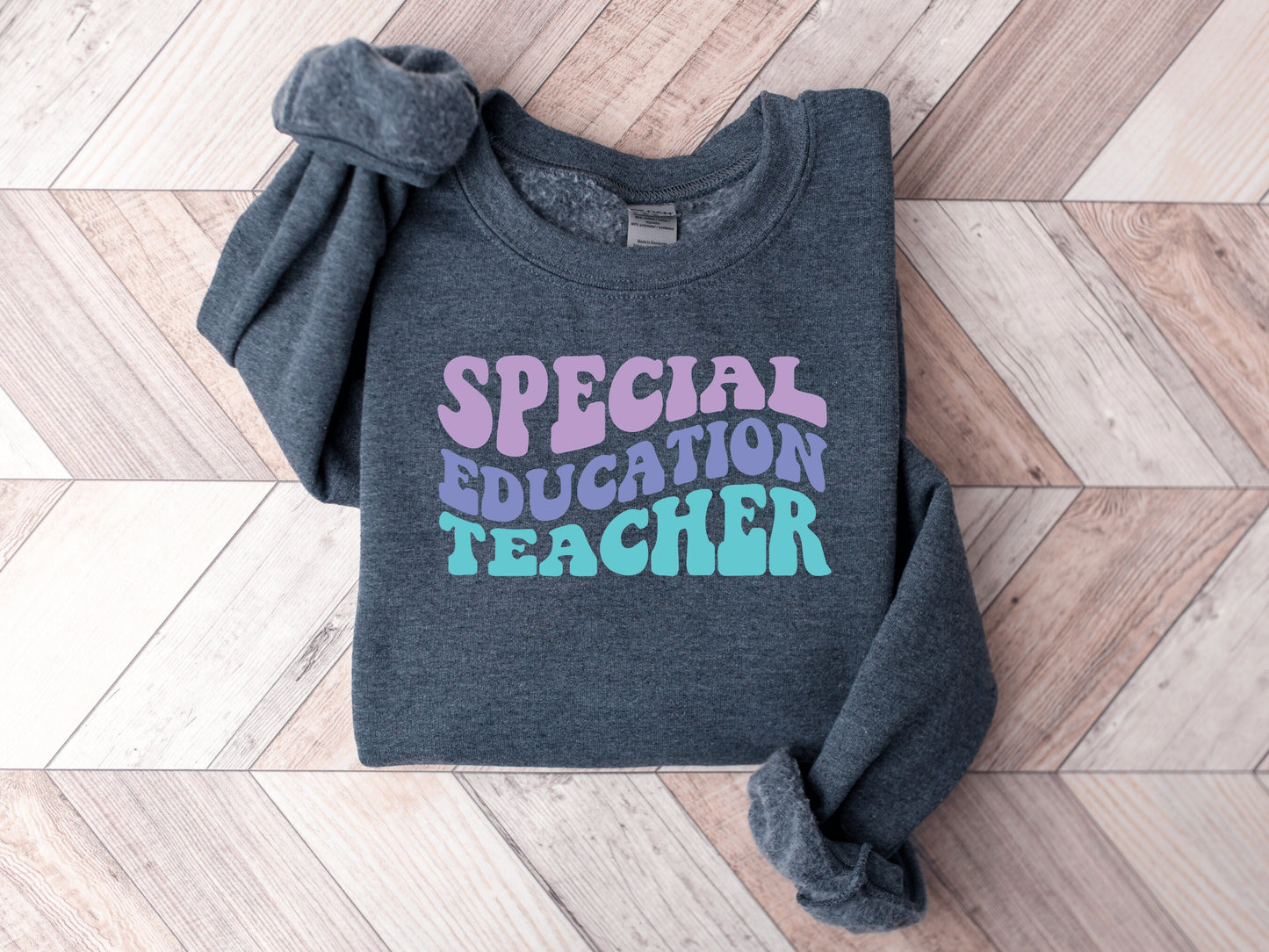 Retro Font Special Education Teacher Sweatshirt