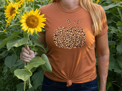 Leopard Pumpkin Halloween Shirt, Cheetah Pumpkin Shirt